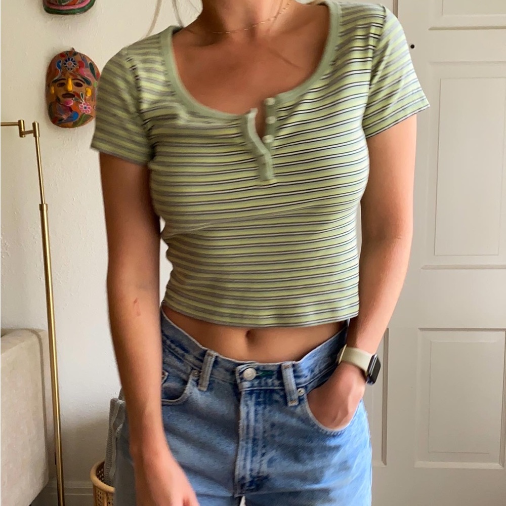 Levi’s half-button baby tee